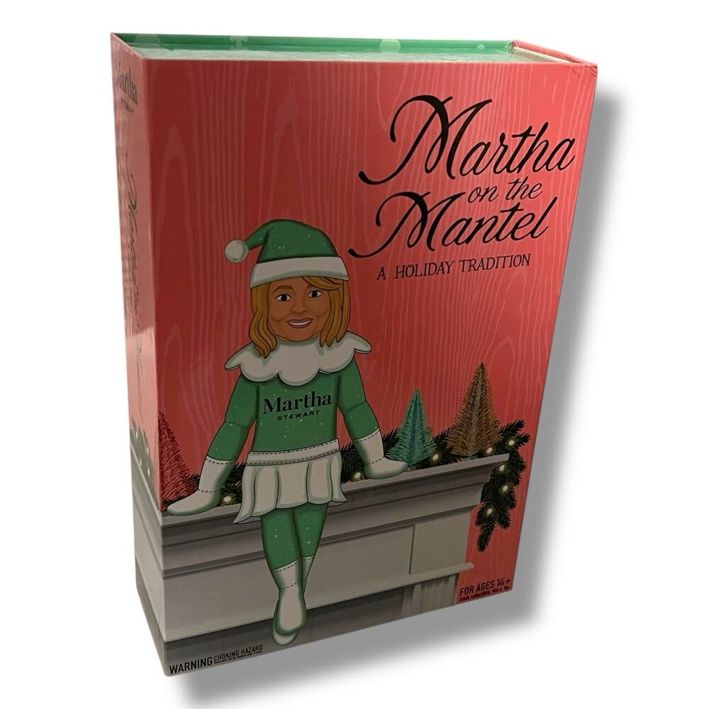 Martha Stewart on The Mantel Green Plush Figurine Christmas 2024 Snoop Dogg Elf